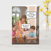 ユーモア溢れる母の日 | お母さんのお誕生日 カード (黄色い花)