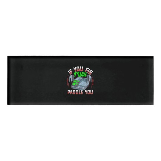 ユーモア溢れる消防士 警察署 救急除細動器 名札 (正面)