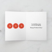 ユーモア溢れる父の日お父さんジョーク・パンプカード 愛してる シーズンカード (内部)