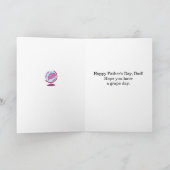 ユーモア溢れる父の日のぶどうダジャレ シーズンカード (内部)