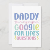 ユーモア溢れる父の日のフラットグリーティングカード シーズンカード (正面)