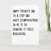 ユーモア溢れる父の日の継父 カード (正面)