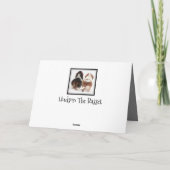 ユーモア溢れる父の日カード かわいいバセットハウンド付き カード (裏面)