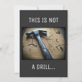 ユーモア溢れる父の日「これは訓練ではない」ダッドジョーク カード (正面)