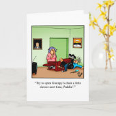 ユーモア溢れる祖父母の日カード カード (黄色い花)