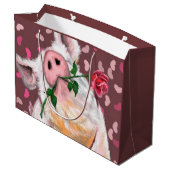 ユーモア溢れる紳士豚のローズ ギフトバッグ (裏面アングル)