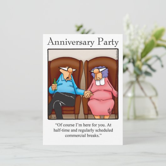 ユーモア溢れる結婚記念日パーティーの招待状「スペクティクル」 招待状 (スタンド正面)