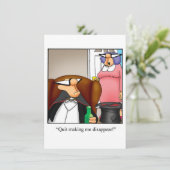 ユーモア溢れる結婚記念日パーティーの招待状 招待状 (スタンド正面)