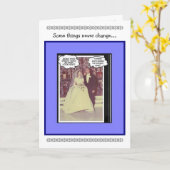 ユーモア溢れる結婚記念日 - ヴィンテージ カード (黄色い花)