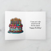 ユーモア溢れる老化 ギフト 女性の誕生日 カード (内部)