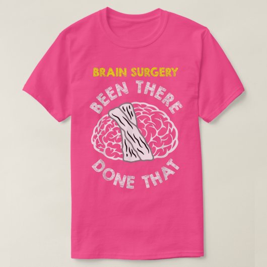 ユーモア溢れる脳の手術 回復お見舞いミーム ギフト Tシャツ (デザイン正面)