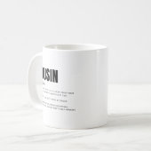 ユーモア溢れる親戚の定義 コーヒーマグカップ (正面左)