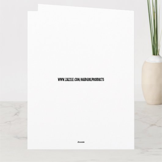 ユーモア溢れる誕生日おめでとうクソグリーティングカード サンキューカード (裏面)