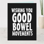 ユーモア溢れる誕生日おめでとうクソグリーティングカード サンキューカード (正面)