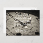 ユーモア溢れる誕生日おめでとうヴィンテージ時計 ポストカード (正面/裏面)