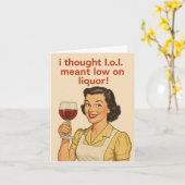 ユーモア溢れる誕生日カード カード (黄色い花)