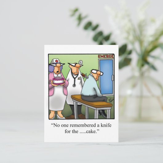 ユーモア溢れる誕生日カード ポストカード (スタンド正面)