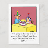 ユーモア溢れる誕生日ポストカード ポストカード (正面)