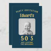 ユーモア溢れる誕生日招待状 招待状 (正面/裏面)