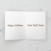 ユーモア溢れる農村の愛らしい鶏のイラスト カード (内部)