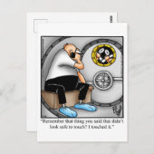 ユーモア溢れる退院おめでとうカード ポストカード (正面/裏面)