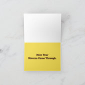 ユーモア溢れる離婚祝いカード カード (内部)