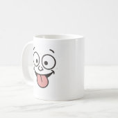 ユーモア溢れる面白い気分のコーヒーカップ コーヒーマグカップ (正面左)
