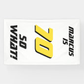 ユーモア溢れる70歳の名言 お誕生日パーティー 横断幕 (横)