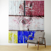 ユーモア溢れる ネオプラスティシズムの木製アートスタイル カスタマイズ可能 タペストリー (インサイチュ)