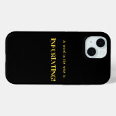 ユーモア溢れる「ワーズ・トゥ・ザ・ワイズ」 Case-Mate iPhoneケース (裏面 (横))