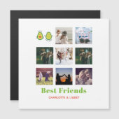 ユーモア溢れるBFF写真コラージュギフト パーソナライズド アボカド (正面/裏面)