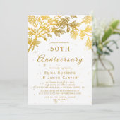 ユーモア溢れるMr＆Mrs 50周年記念 招待状 (スタンド正面)