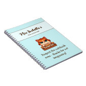 ユーモア猫感謝ノートカスタマイズ可能 ノートブック (右側)