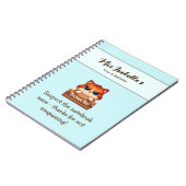 ユーモア猫感謝プライバシーノートブックカスタマイズ可能 ノートブック (左側)