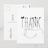 ユーモア猫感謝メッセージ言葉遊び楽しい ポストカード (正面/裏面)