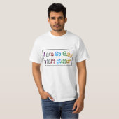 ユーモア私はゲイIファートグリッター Tシャツ (正面フル)