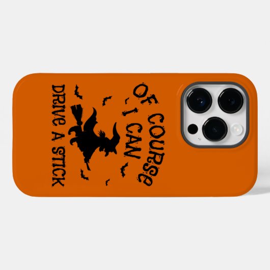ユーモア私はスティックの引用文ハロウィンを駆動できる Case-Mate iPhoneケース (裏面 (横))