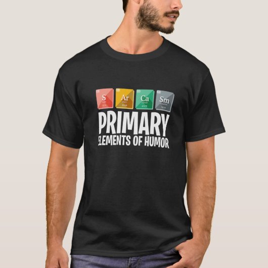 ユーモア科学者の皮肉の主な要おもしろい素 Tシャツ (正面)