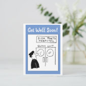 ユーモア詩人病院漫画 ポストカード (スタンド正面)