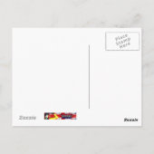 ユーモア誕生日カードと2つのカニ ポストカード (裏面)