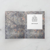 ユーモア誕生日男らし、象、タフな男 カード (内部)