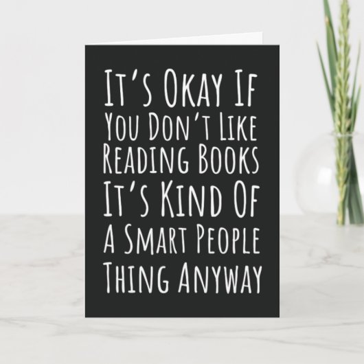 ユーモア読者図書館おかしい本を読むカード カード (正面)