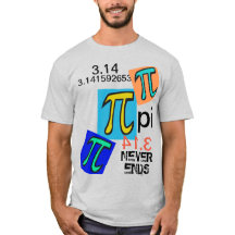 ユーモア3.14 Pi Never Endes blue yellow green