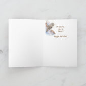 ユーモア、かわいいフクロウ与えー「フート」誕生日カード カード (内部)