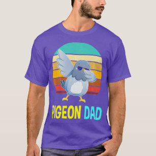 ユーモア かわいい ハト お父さん パパ 父親 ギフト メンズ Tシャツ
