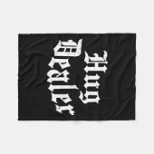 ユーモア かわいい 敏感な足 ハグ 商人 バレンタイン フリースブランケット (正面(横))