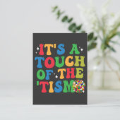 ユーモア オチの自閉症ギフト 'Tism のちょっとしたグールービー インビテーションポストカード (スタンド正面)