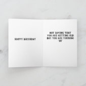 ***ユーモア****オン**60誕生日** カード (内部)