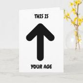 ***ユーモア****オン**60誕生日** カード (黄色い花)