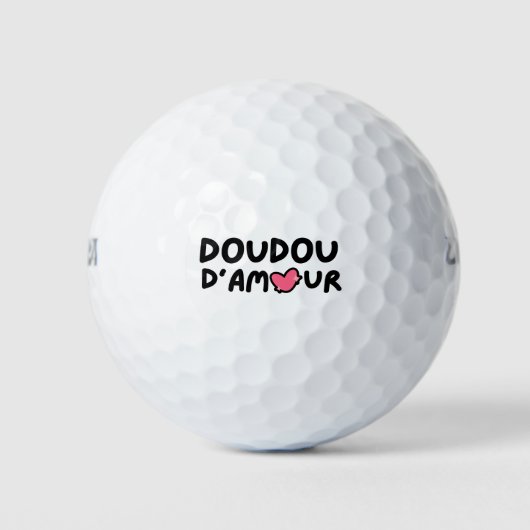 ユーモア カップル ダグダール ダムール ゴルフボール (正面)